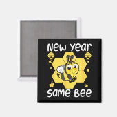 New Year Same Bee Meme Funny New Years Eve  Magneet (Voorkant / Achterkant)