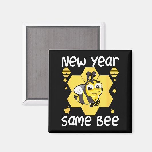 New Year Same Bee Meme Funny New Years Eve  Magneet (Voorkant / Achterkant)