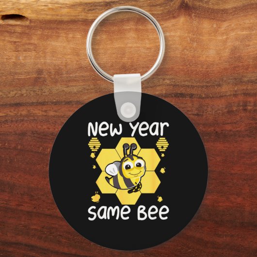 New Year Same Bee Meme Funny New Years Eve  Sleutelhanger (Voorkant)