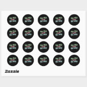New Year Same Hot Mess Funny Design Ronde Sticker (Vel)