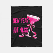 New Year Same Hot Mess Happy New Year 2026 Party  Fleece Deken (Voorkant)