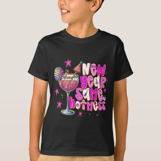 New Year Same Hot Mess Martini Tail New Year Women T-shirt (Voorkant)