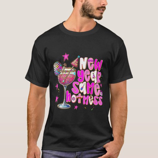 New Year Same Hot Mess Martini Tail New Year Women T-shirt (Voorkant)
