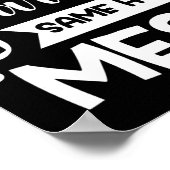 New Year Same Mess Funny New Year's Eve Poster (Hoek)