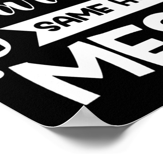 New Year Same Mess Funny New Year's Eve Poster (Hoek)