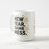 New year same mess koffiemok (Voorkant links)