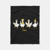 New Year Same Silly Goose Funny 2026 New Year Teac Fleece Deken (Voorkant)