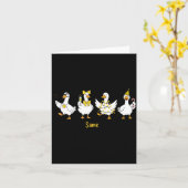 New Year Same Silly Goose Funny 2026 New Year Teac Kaart (Gele Bloem)