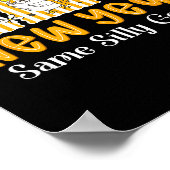 New Year Same Silly Goose Funny 2026 New Year Teac Poster (Hoek)
