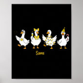 New Year Same Silly Goose Funny 2026 New Year Teac Poster (Voorkant)