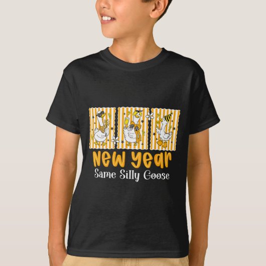 New Year Same Silly Goose Funny 2026 New Year Teac T-shirt (Voorkant)