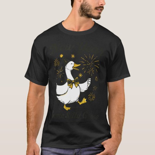 New Year Same Silly Goose New Year's Eve Party Fir T-shirt (Voorkant)