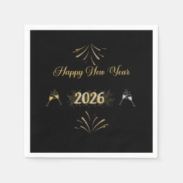 New Year Sparkle Paper Napkin Servet