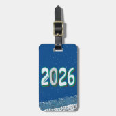 New year travel  bagagelabel (Voorkant verticaal)