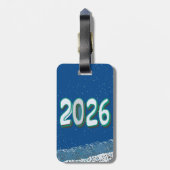 New year travel  bagagelabel (Achterkant verticaal)