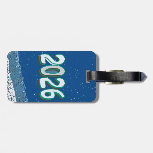 New year travel  bagagelabel (Achterkant horizontaal)