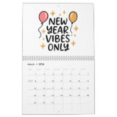 "New Year Vibes Only" 2025 Calendar Kalender (Mar 2026)