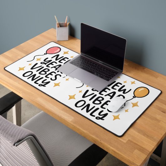 "New Year Vibes Only" Mouse Pad (Kantoor 2)