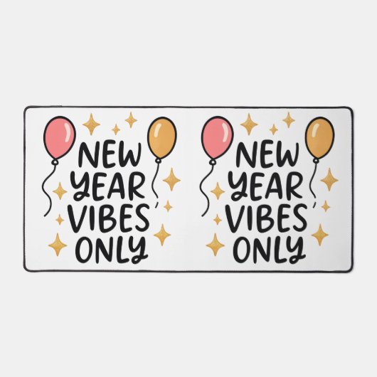 "New Year Vibes Only" Mouse Pad (Voorkant)