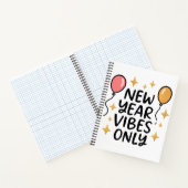 "New Year Vibes Only" Spiral Notebook Notitieboek (Binnen)