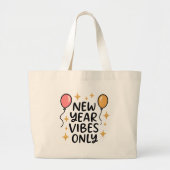 "New Year Vibes Only" Trendy Tote Bag (Voorkant)