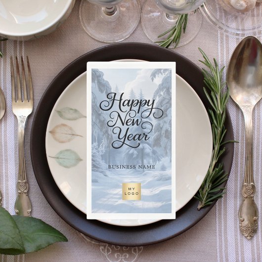 New Year winter wonderland business logo Servet