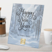 New Year winter wonderland snow business logo Reclamebord Met Voetstuk (Insitu)