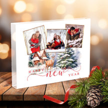 New Year Wishes Acrylic Block