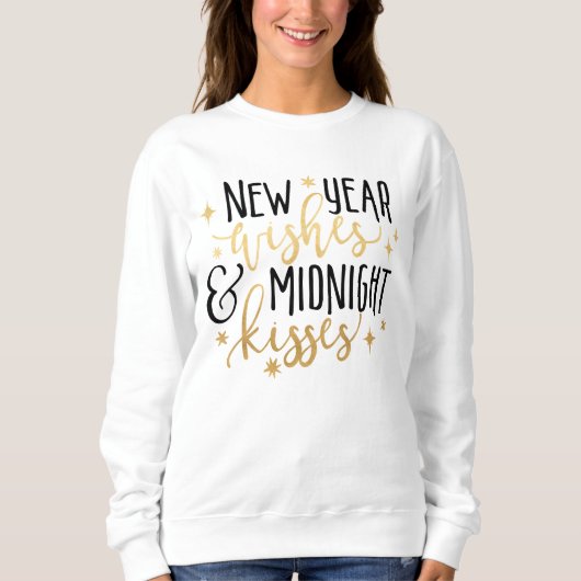 New Year Wishes and Midnight Kisses T-Shirt (Voorkant)
