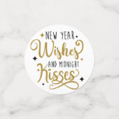 New Year Wishes en Midnight Kisses Confetti (Kleine voorkant)