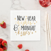 New Year Wishes en Midnight Kisses Servet (Insitu)