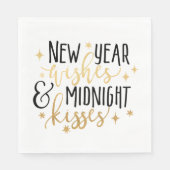 New Year Wishes en Midnight Kisses Servet (Voorkant)