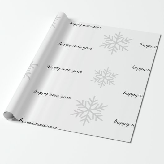 New Year wrapping paper Cadeaupapier (Uitgerold)