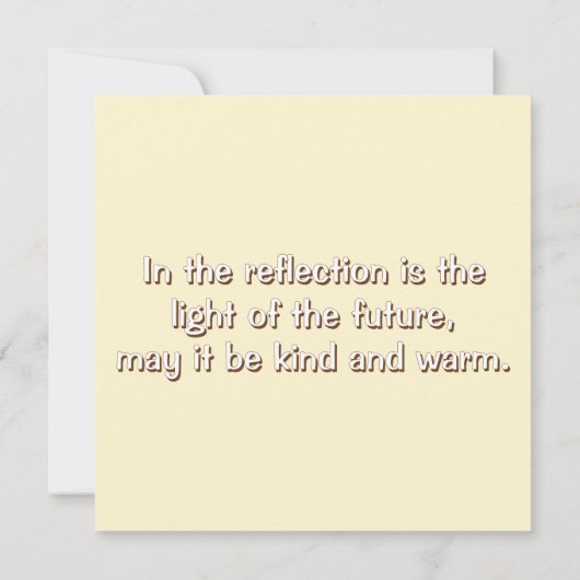 New Year's card with a bird (Achterkant)