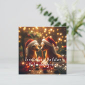 New Year's card with a cute horse (Staand voorkant)