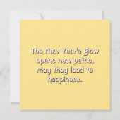 New Year's card with a cute horse (Achterkant)