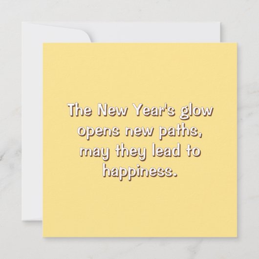 New Year's card with a cute horse (Achterkant)