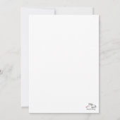 New Year's Card with a Horse and Carrot Firework Kaart (Achterkant)