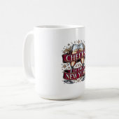 New Year's Champagne T-Shirt, Premium Ornate Toast Koffiemok (Voorkant links)