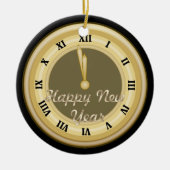 New Years Clock Holiday Ornament (Voorkant)