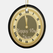 New Years Clock Holiday Ornament (Links)