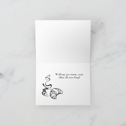 New Years Coffee Pun Kleine Note Kaarten (Binnen)