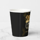 New Year's Eve 2026 Party Gold Glitter Papieren Bekers (Rechts)