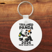 New Years Eve 2026 Trashed Panda Premium  Sleutelhanger (Voorkant)