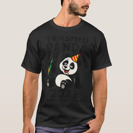 New Years Eve 2026 Trashed Panda Premium T-shirt (Voorkant)