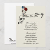 New Years Eve Baby Nieuwjaar Banner Kaart (Voorkant / Achterkant)