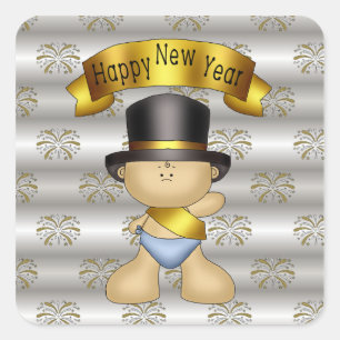 New Years Eve baby Vakantie sticker