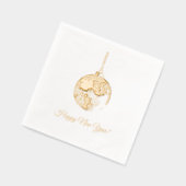 New Year's Eve Ball Folie Servetten (Links)