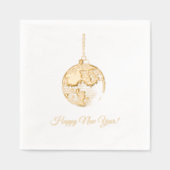 New Year's Eve Ball Folie Servetten (Voorkant)