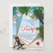 New-Years Eve Beach Party Kaart (Voorkant)